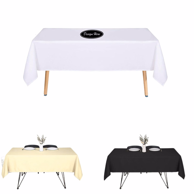 Rectangle Tablecloth Stain and Wrinkle Resistant Washable Polyester Table Cloth