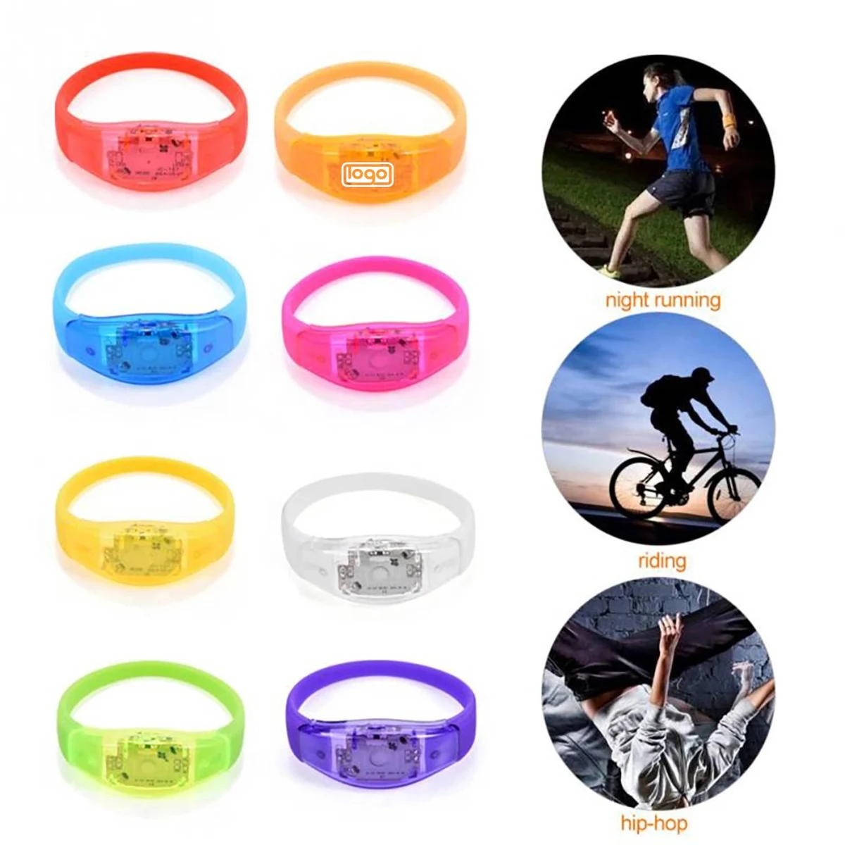 LED Light Up Wristband Flashing Bracelet 1