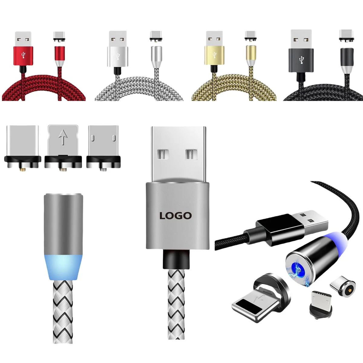 Durable 3 in 1 Magnetic Phone Charging Cable 1