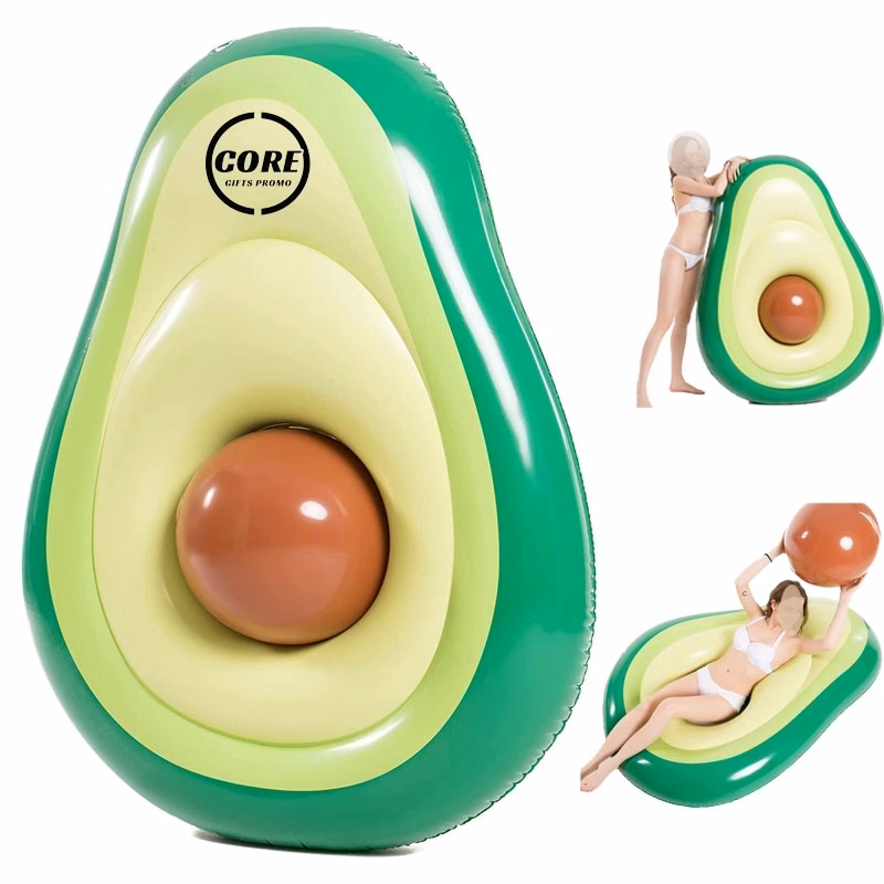 Inflatable Avocado Pool Float Floatie with Ball Water