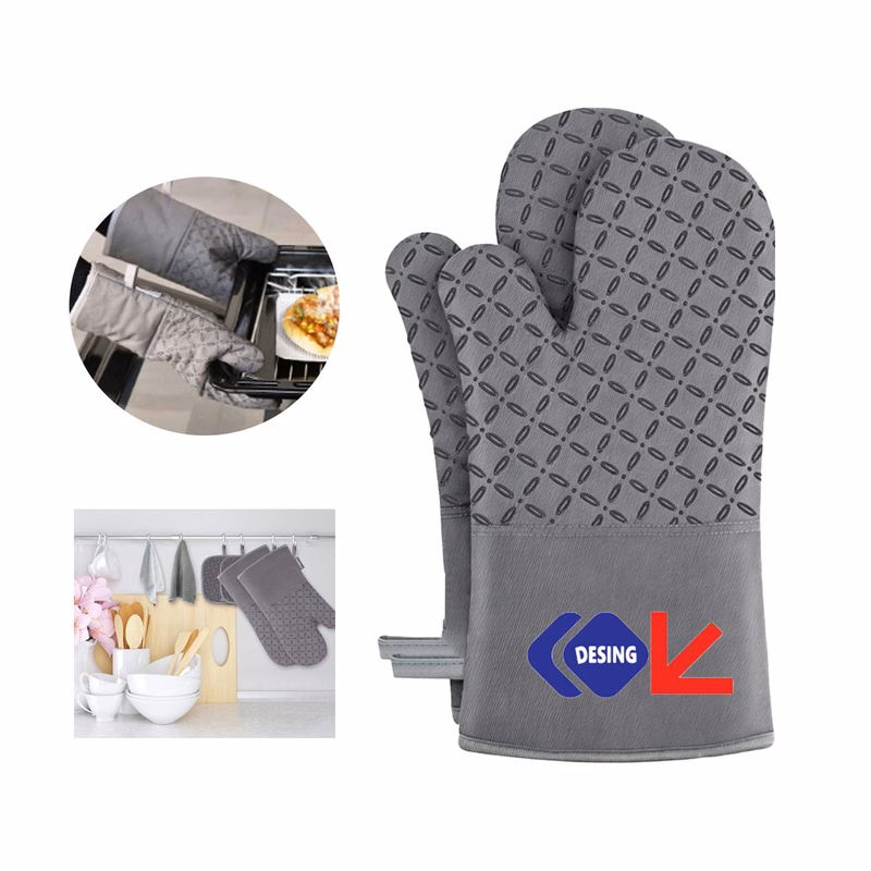 Promotional Silicone Non-Slip Heat Resistant Oven Gloves