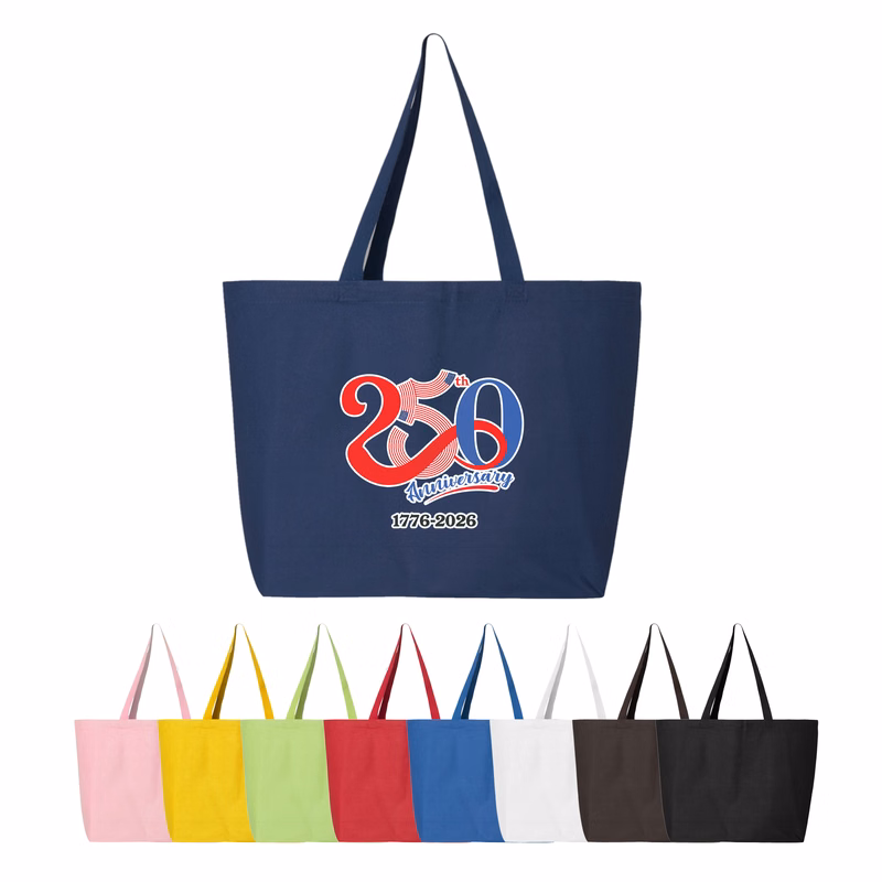 12 oz. 100% Heavy Cotton Canvas 25L Jumbo Tote Bag_R108BT