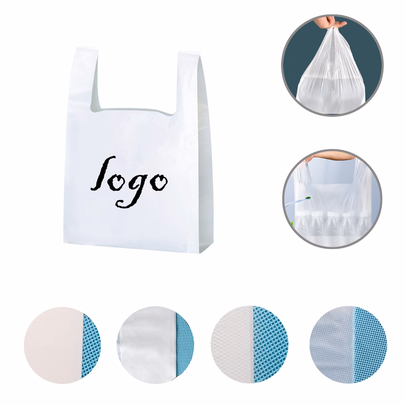 MOQ1000 Food Grade 5 Mil Grocery Bags