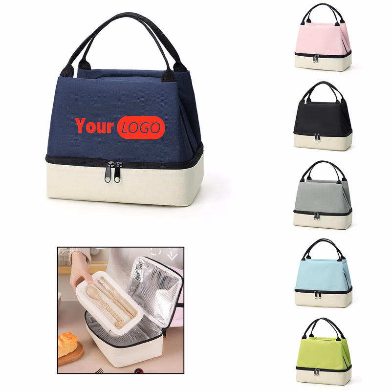 Double-Layer Insulated Portable Lunch Bag