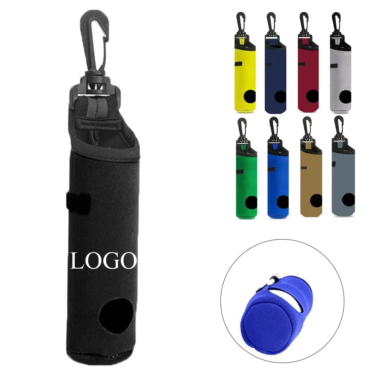 Customizable Golf Ball Tee Holder Bag 1