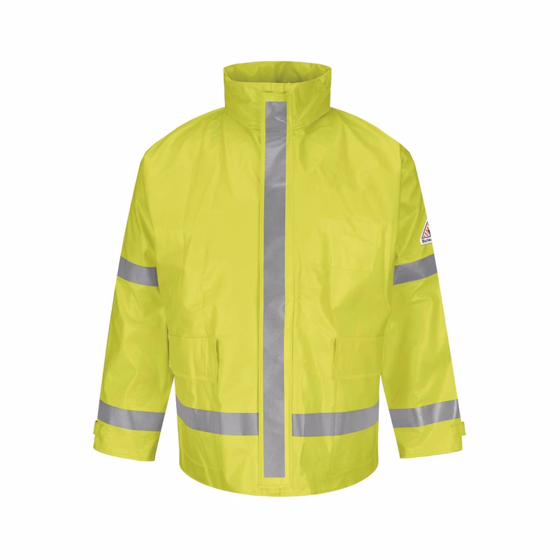 Men's Hi-Visibility Flame-Resistant Rain Jacket - JXN6