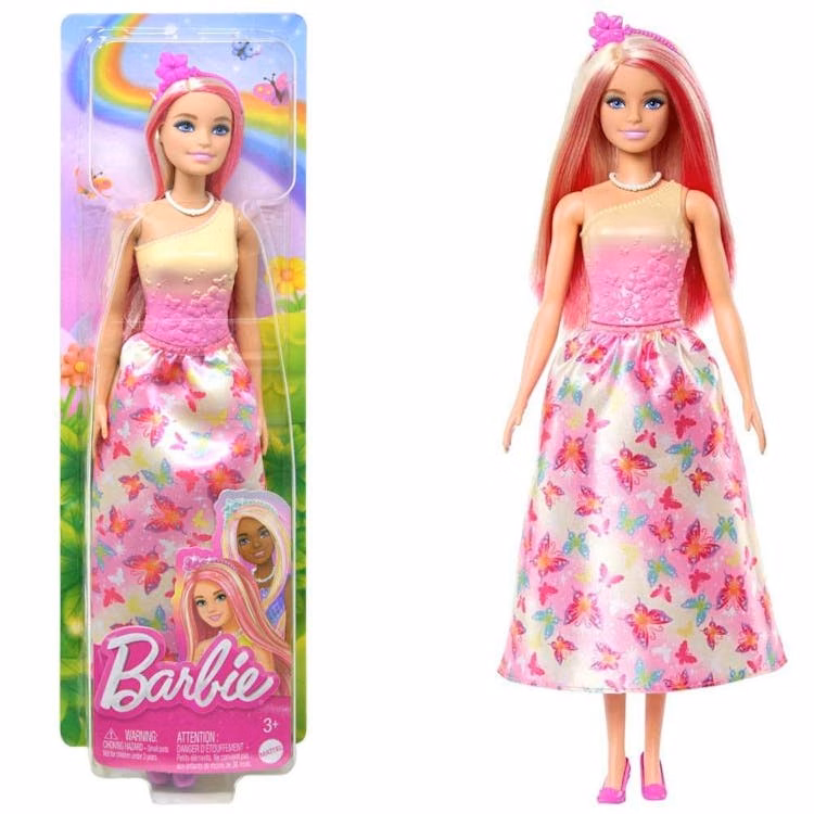 Barbie Doll with Blonde and Pink Hair 11"