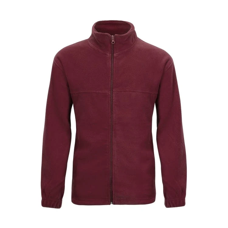 Youth Polar Fleece Jackets - 10/12 (M) Burgundy Full Zip 1