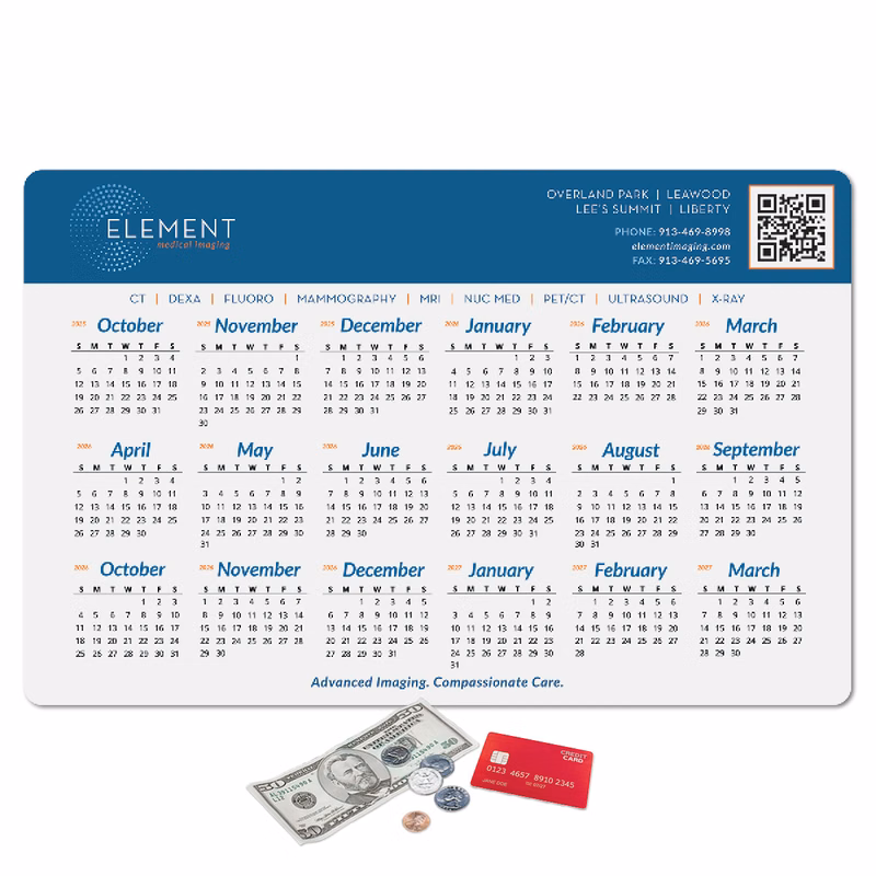 Origin'L Fabric Heavy Duty Fabric Calendar Counter Mat-11"x17"x1/4"