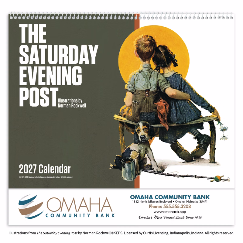 Good Value™ The Saturday Evening Post Illustrations by Norman Rockwell – Spiral Calendar