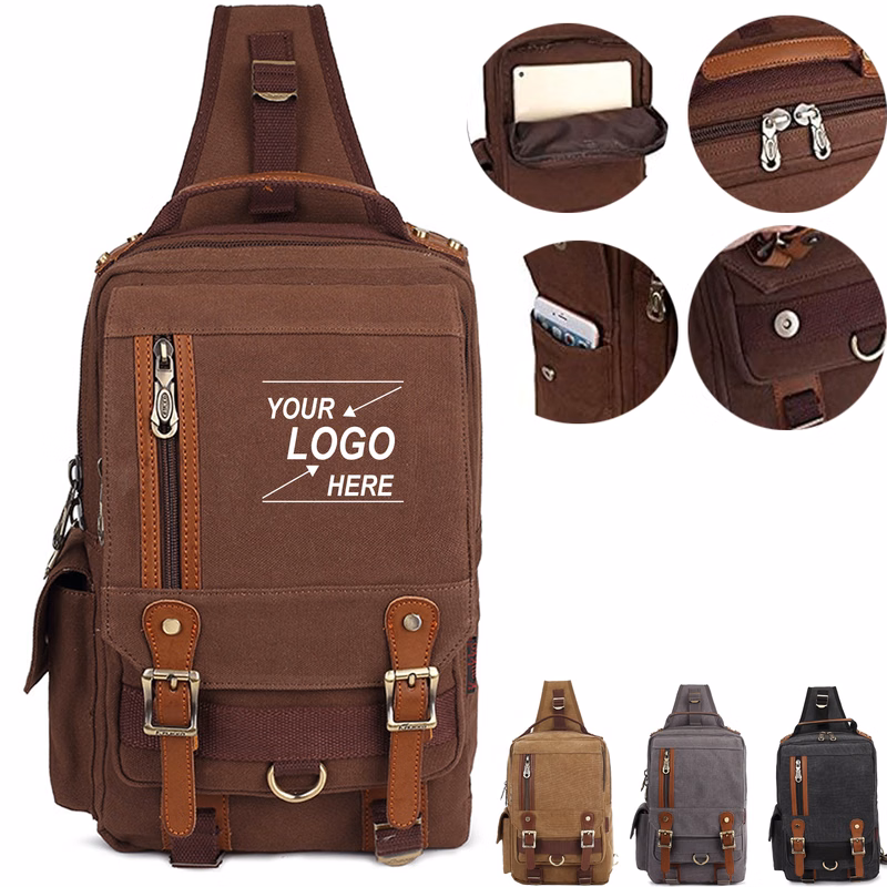 Travel and Hiking Canvas Sling Backpack