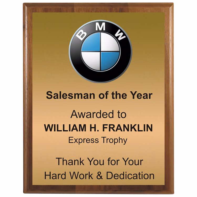 Color Rich PLATE Plaque-Walnut