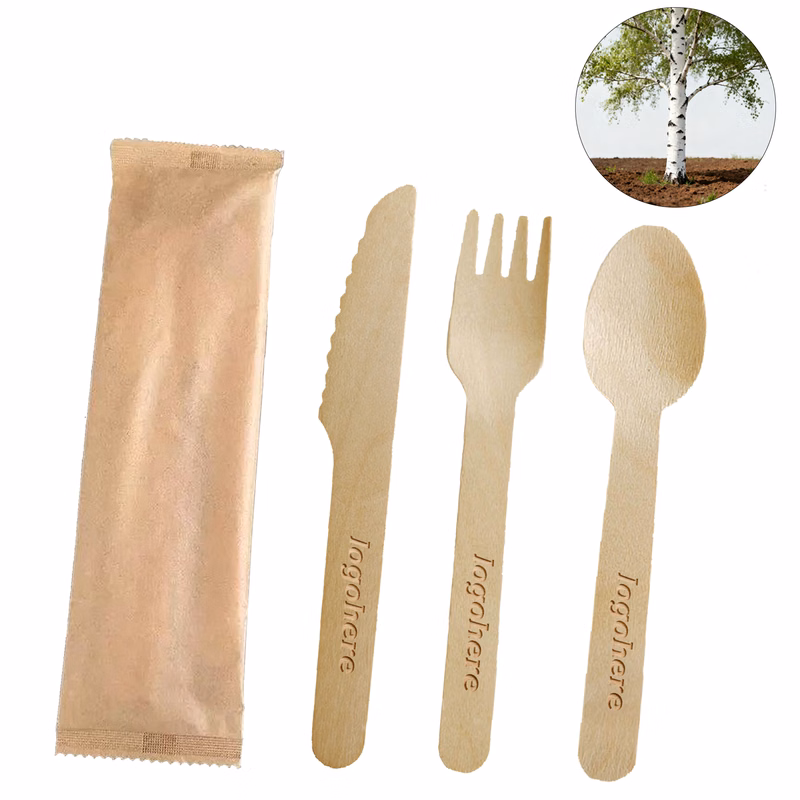 Custom Birch Wood Utensils Set