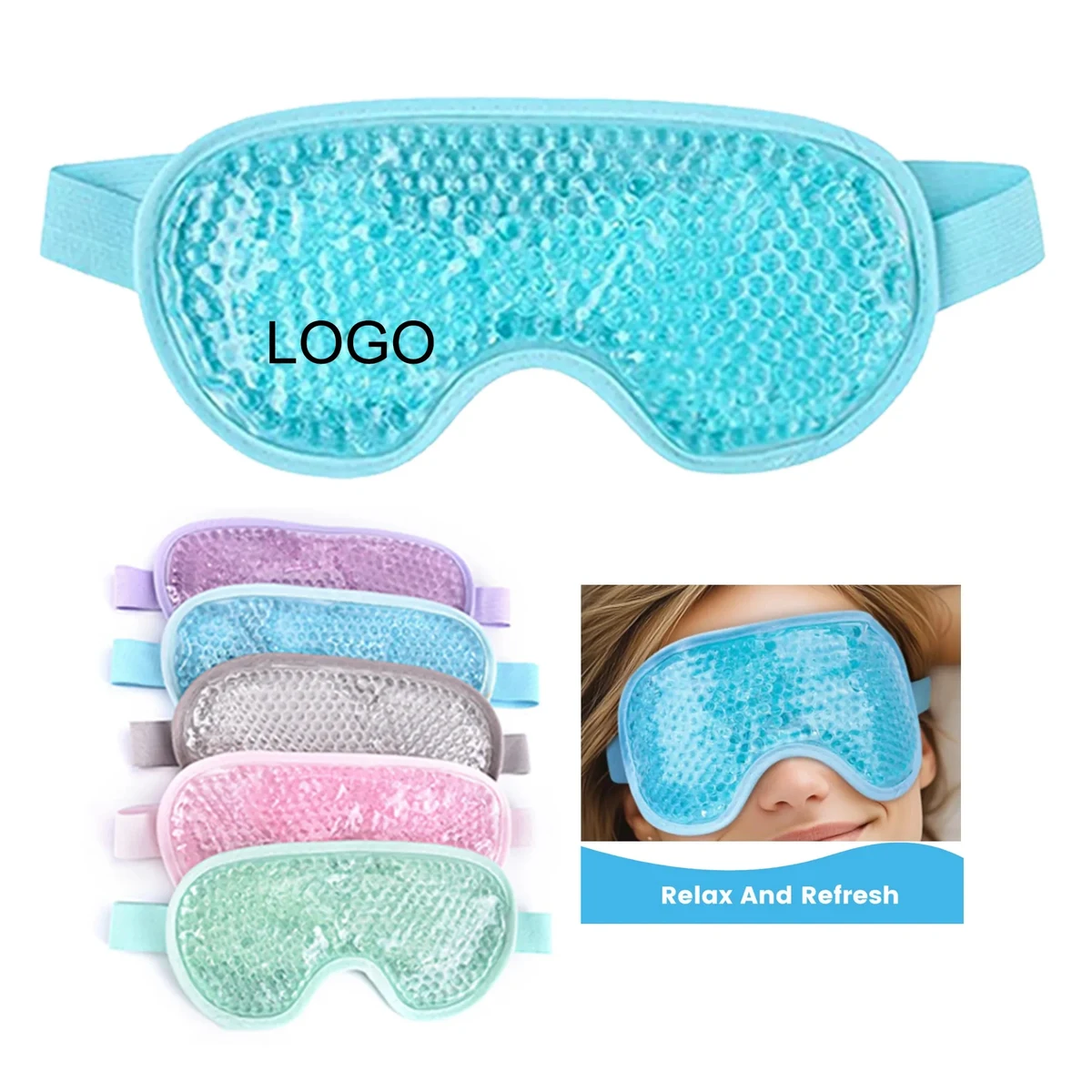 Gel Eye Mask Hot Cold Compress Relief 1