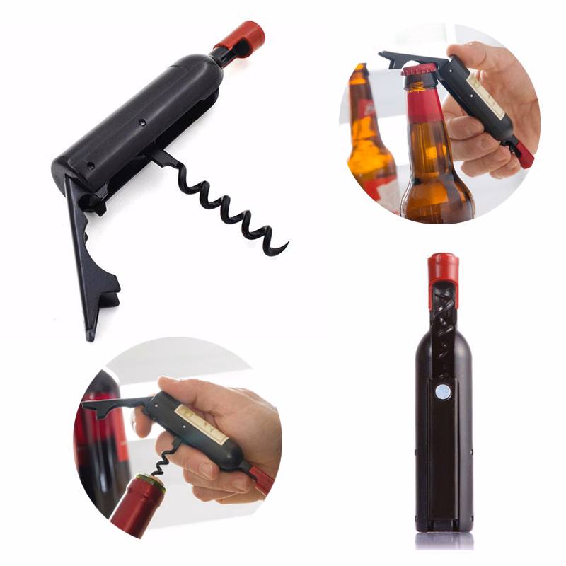 Magnetic Bottle Shaped Wine Opener and Beer Opener