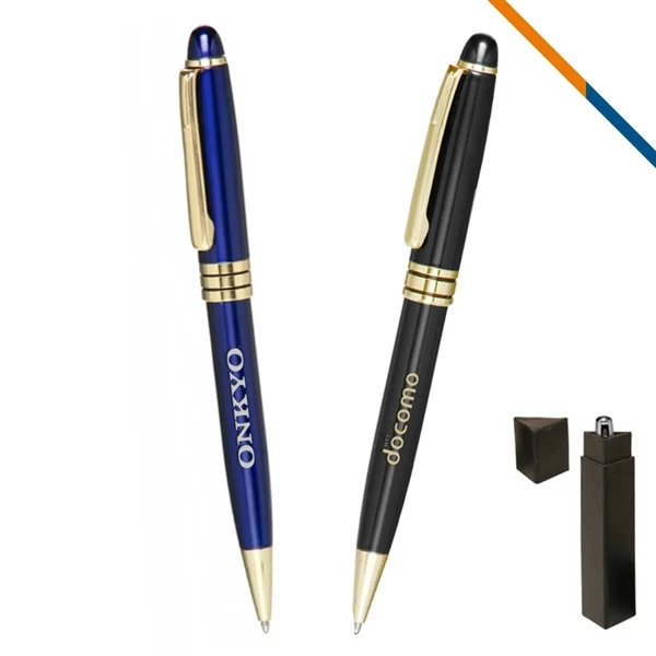 Custom Sybil Metal Ballpoint Pen with Twist Action — Executive & Professional Writing Pen 1