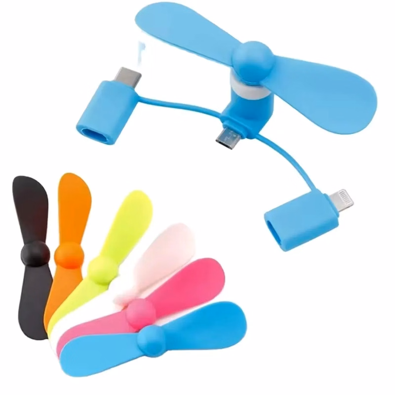 3 in 1 Mini USB Phone Fan