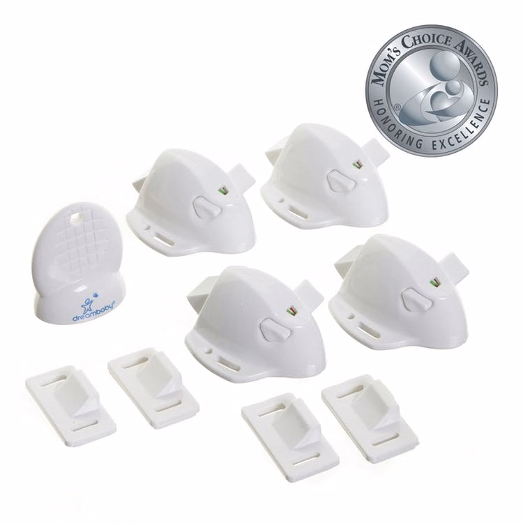 Magnetic Locks - Adhesive 4 Locks 1 Key