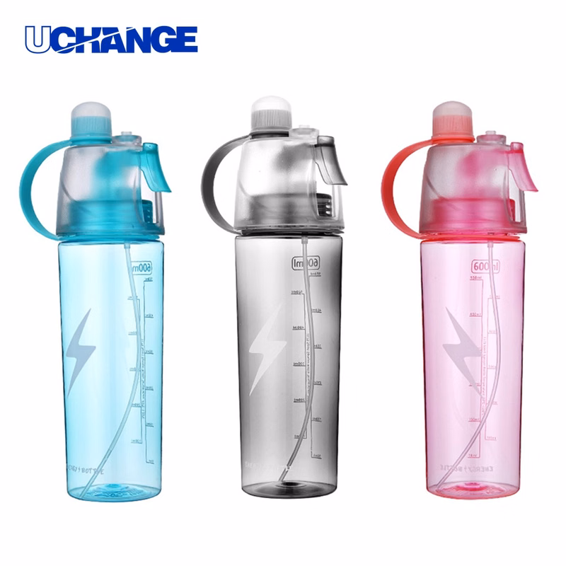 20oz Clear Spray Water Bottle
