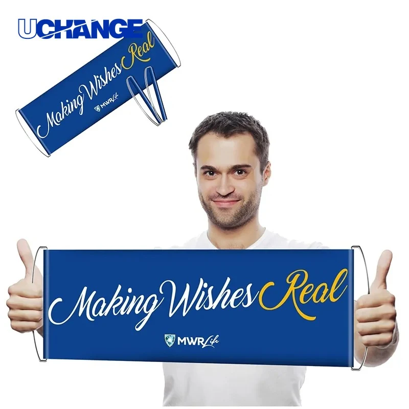 Retractable Handheld Banner Stand for Events 1