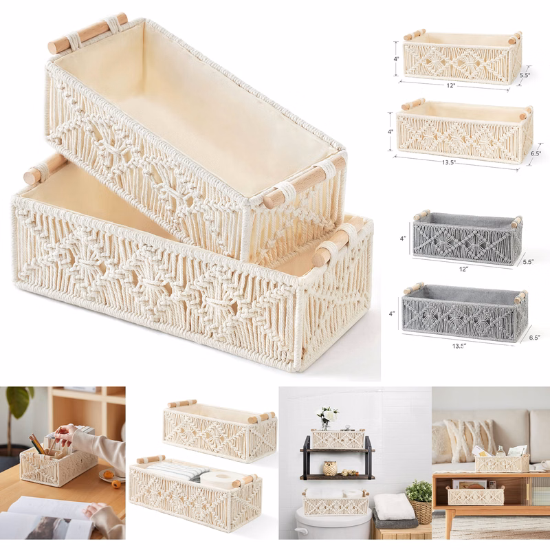 Storage Organizer Basket Set of 2