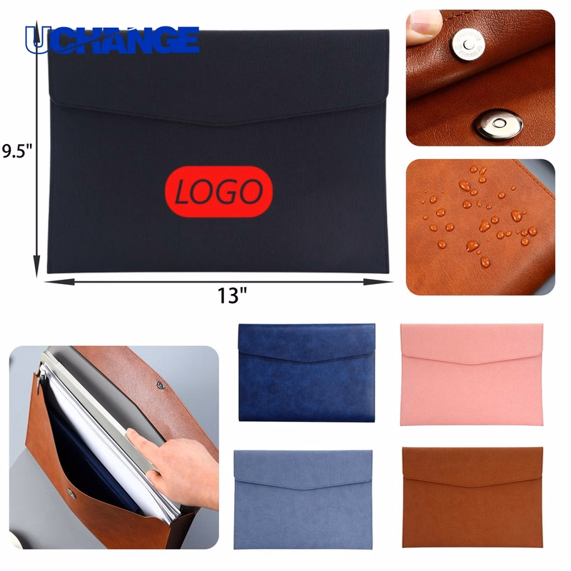 Stylish A4 Leather Business Folder Organizer