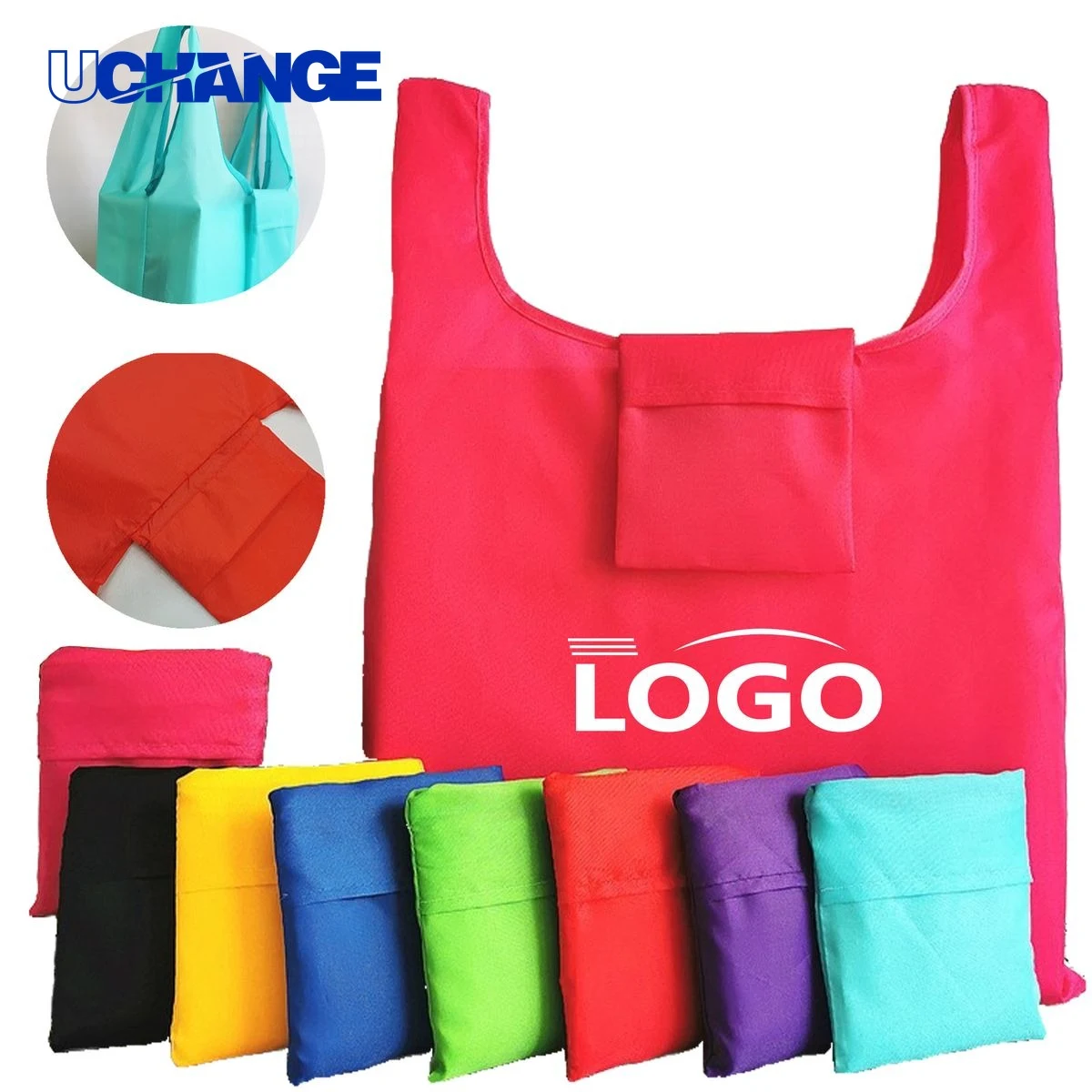 Foldable Non-Woven Tote Bag Organizer with Portable Pouch 1