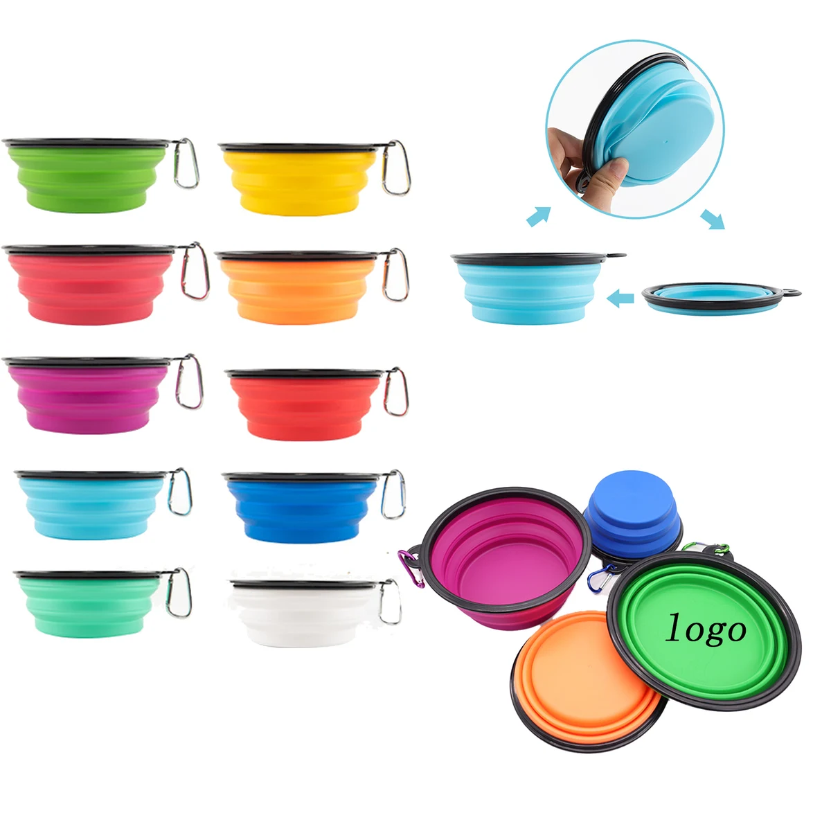 12oz Portable And Foldable TPE Dog Bowl 1