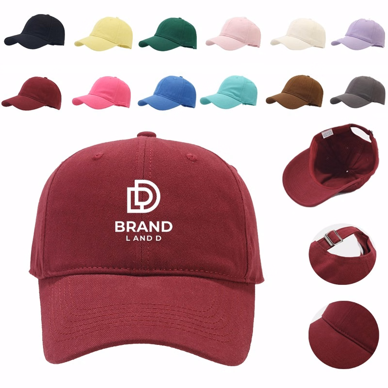 Unisex 100% Cotton Embroidered Baseball Caps