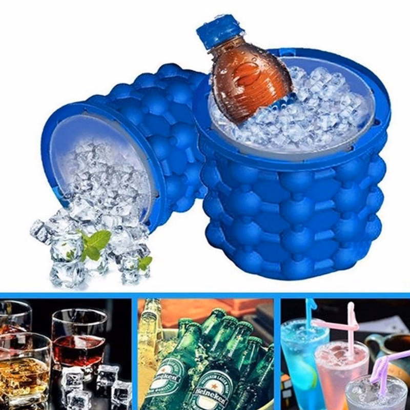 2 In 1 Large Silicone Ice Bucket