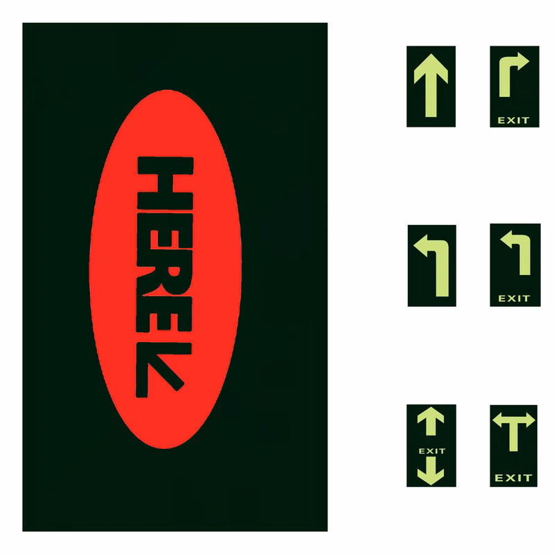 Custom Glow in the Dark Decal Stickers