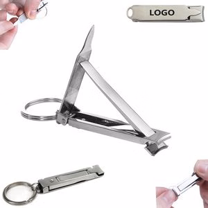 3 In 1 Thin Nail Clippers With Key Ring