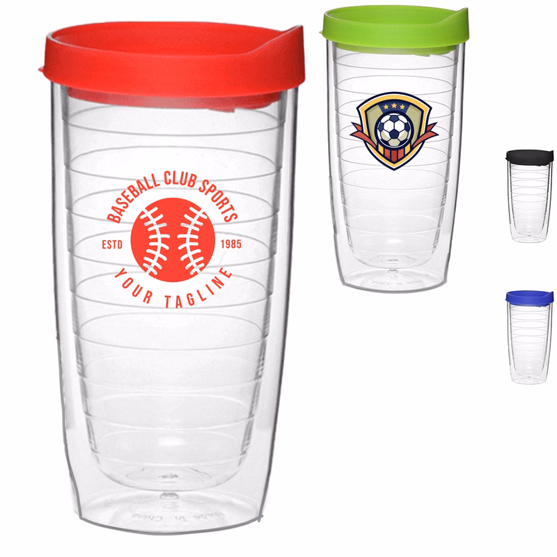14 oz Double Wall Acrylic Tumbler w/ Custom Logo Travel Mug