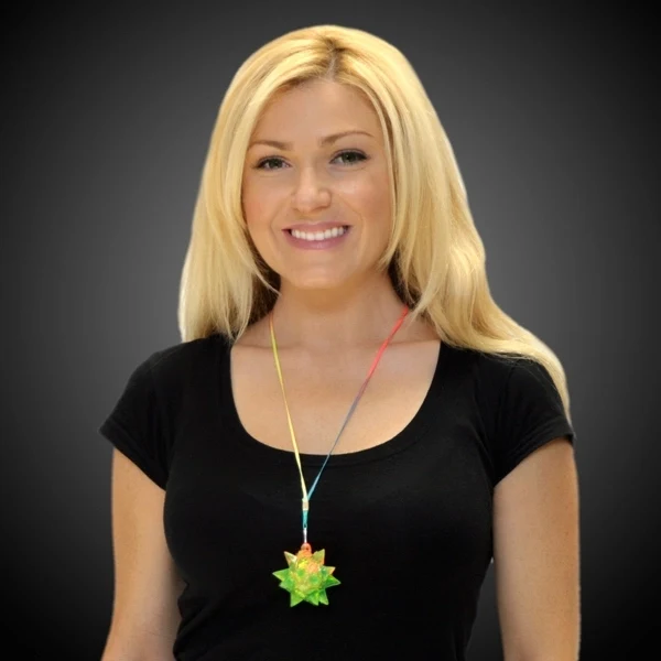 Crystal star light up necklace 1