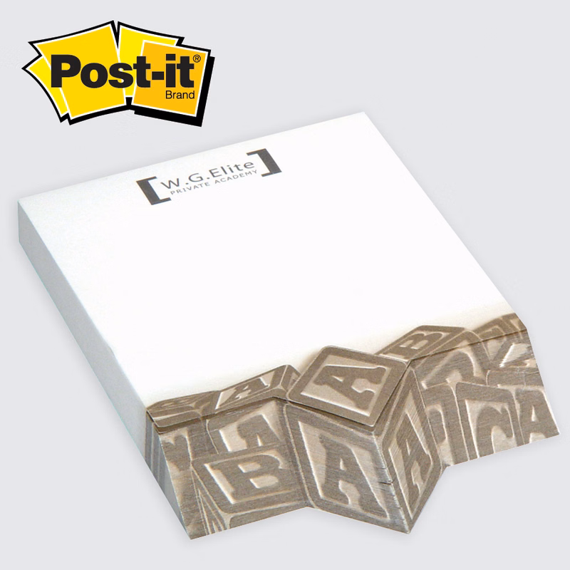 Post-it® Custom Printed Angle Note Pads — Diamond - 4 x 5-3/4   Diamond