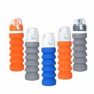 500Ml Sport Folding Silicone Portable Water Bottle