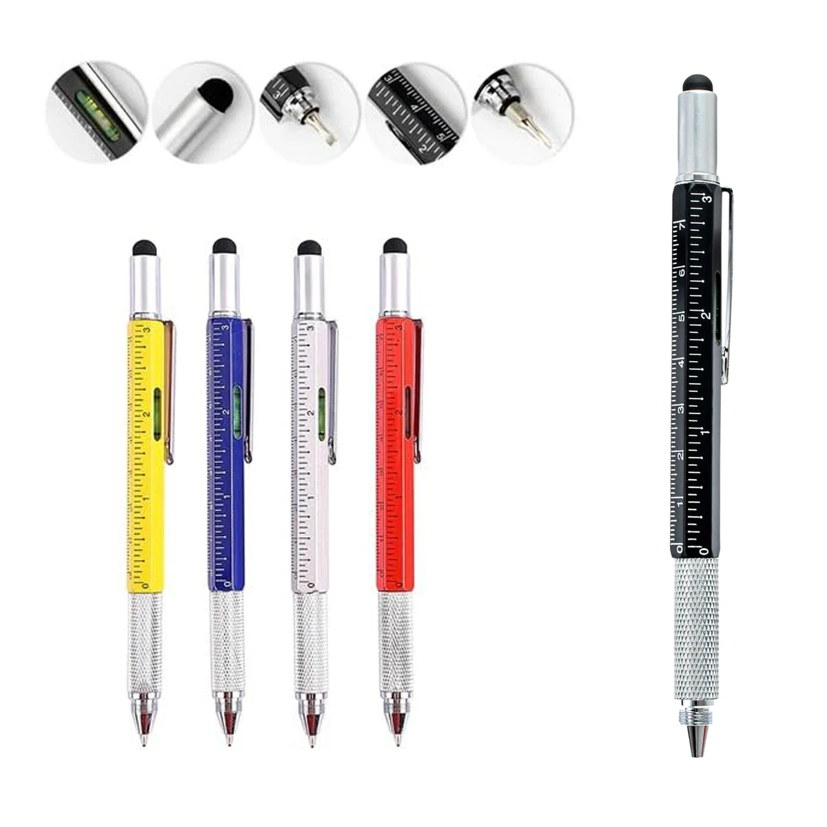 Aluminium Unique 6 In 1 Multitool Pen 1