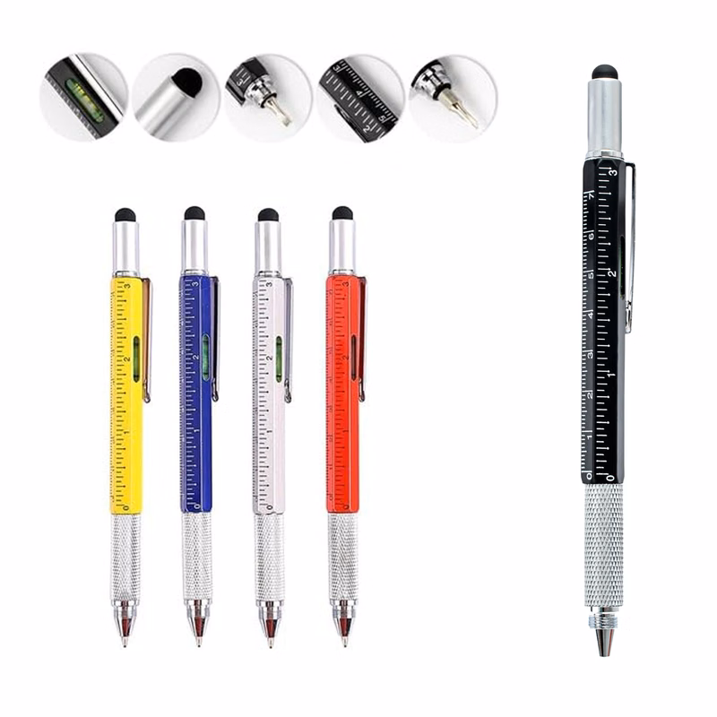 Aluminium Unique 6 In 1 Multitool Pen