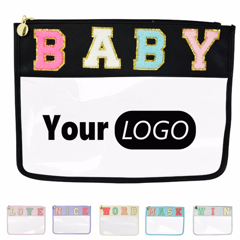 Pvc Letter Cosmetic Bag