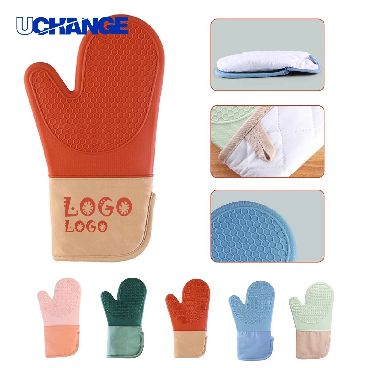 Silicone Oven Mitts Kitchen Protection 1