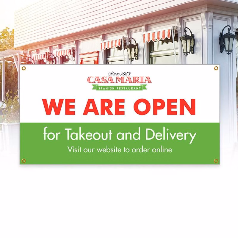 24"h x 48"w Custom Vinyl Banner