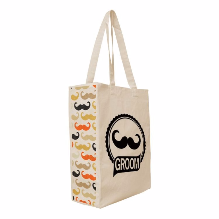 Super Sale- Gusset Accent Cotton Tote