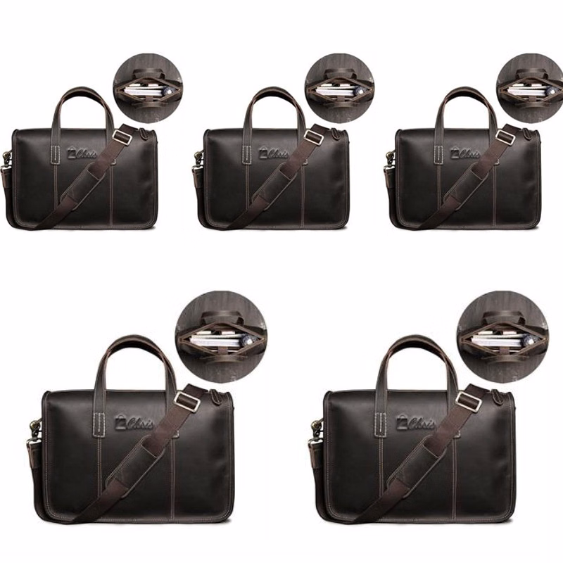 Leather Men'S Laptop Bag