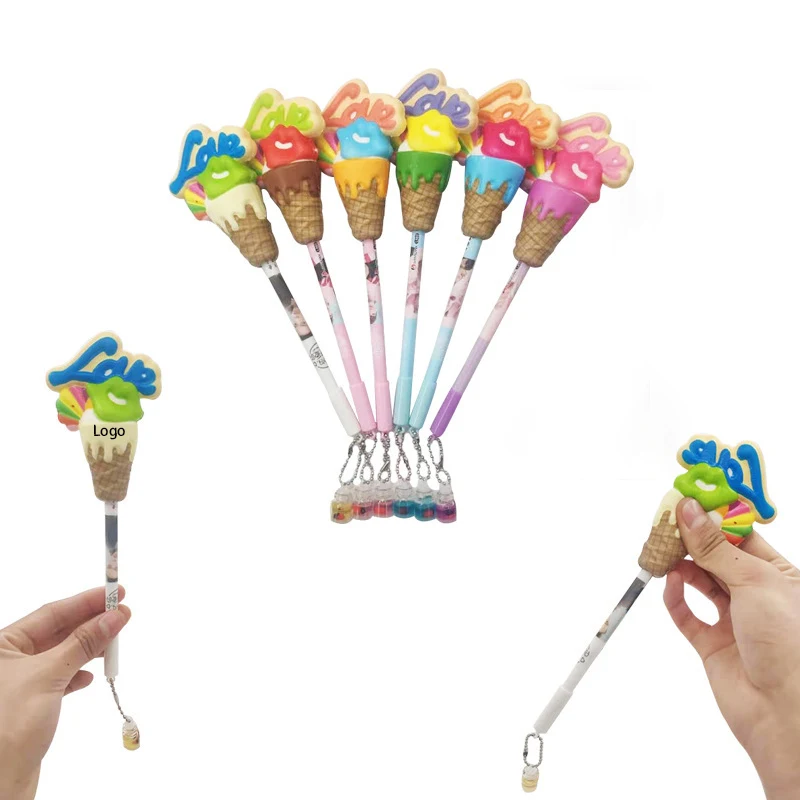 2 in 1 Ice Cream Ball Pen and Squeeze Toy 1
