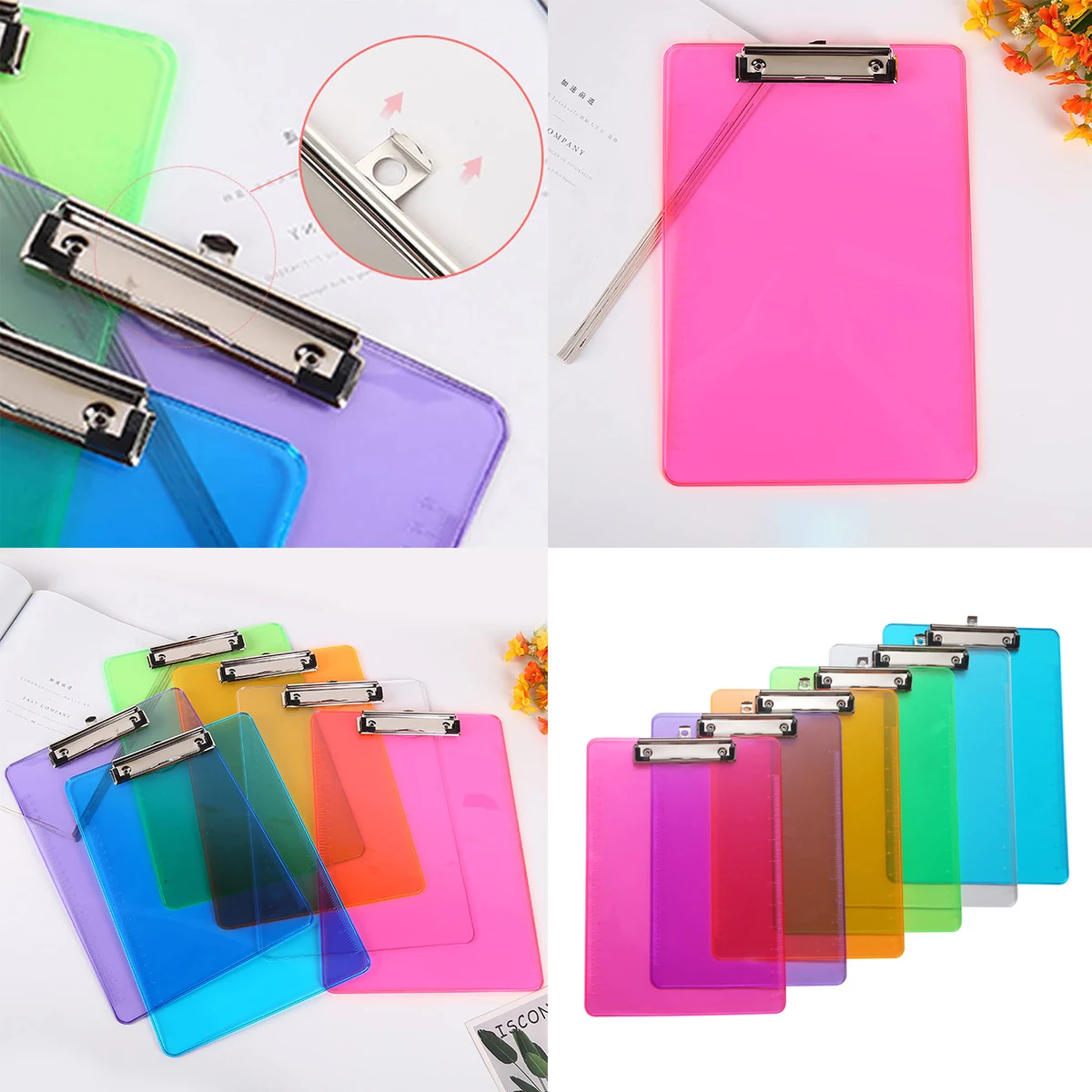A4 Clear Clipboard with Hook 1