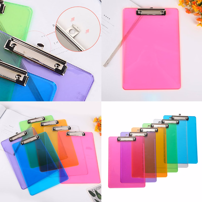 A4 Clear Clipboard with Hook
