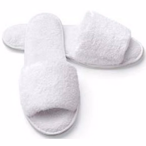 Women's Open Toe Micro Terry Slippers(Overseas - Embroidered)