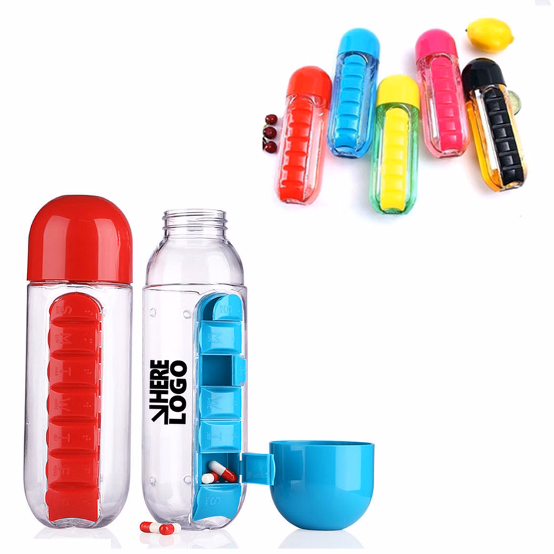 20oz Versatile Water Cup Incorporating A Pill Holder