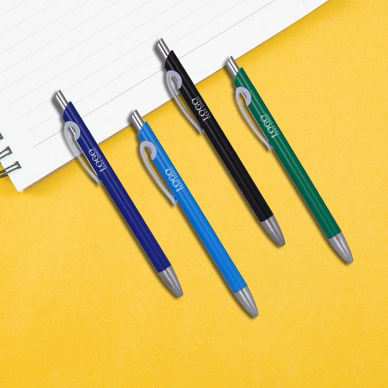 Solid Plastic Ballpoint Click Pen
