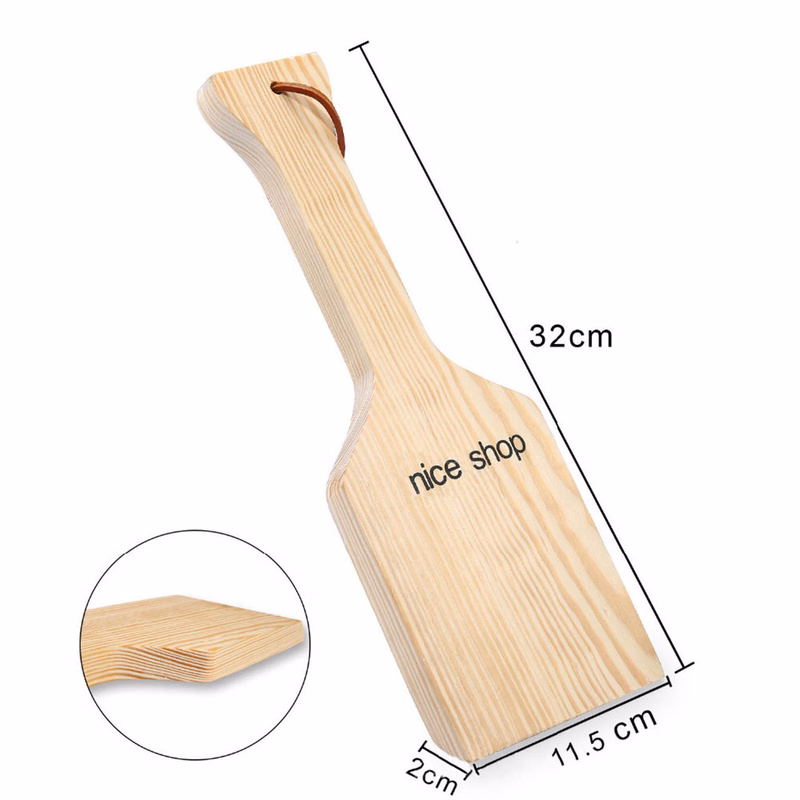 Barbecue Cleaning Wooden Shovel